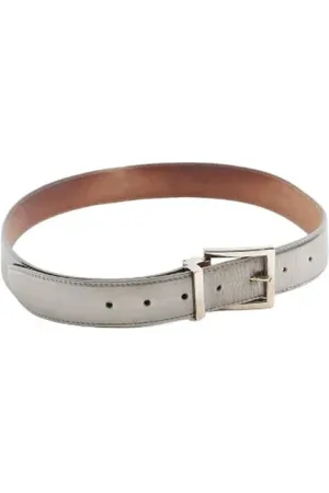 Dolce & Gabbana Femme, Pre-owned, Gris, Taille: ONE Size Pre-owned Cuir ceintures