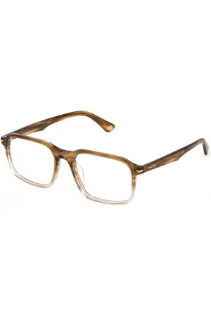 Police Homme, Accessoires, Brun, Taille: ONE Size Monture en plastique marron avec cadran
