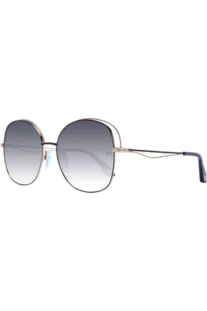 ANA HICKMANN Femme, Accessoires, Jaune, Taille: ONE Size Lunettes de Soleil Femme Or Rondes Dégradées