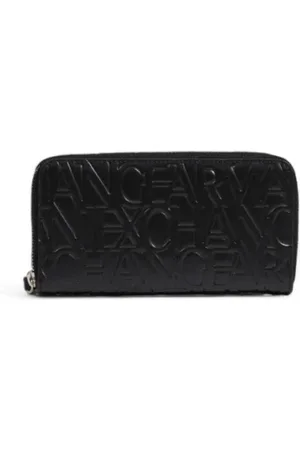 Armani Exchange Femme, Accessoires, Noir, Taille: ONE Size Portefeuille Femme Noir, Collection Automne/Hiver