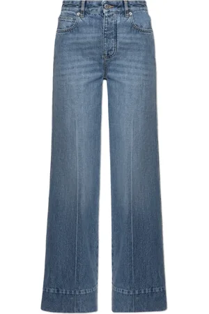 Bottega Veneta Femme, Jeans, Bleu, Taille: 36 FR Jean à jambes larges