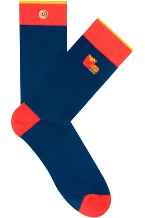 Cabaia Homme, Sous-vêtements, Bleu, Taille: ONE Size Chaussettes Bleues à Motifs - Inséparables