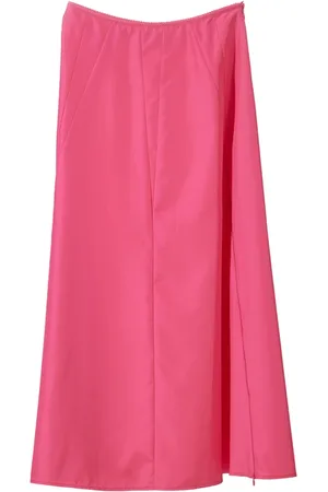 Moschino Femme, Jupes, Rose, Taille: 40 FR Jupe Longue Taffetas Fuchsia