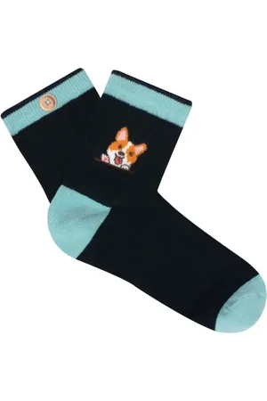 Cabaia Femme, Sous-vêtements, Bleu, Taille: ONE Size Chaussettes Bleues à Motifs - Inséparables
