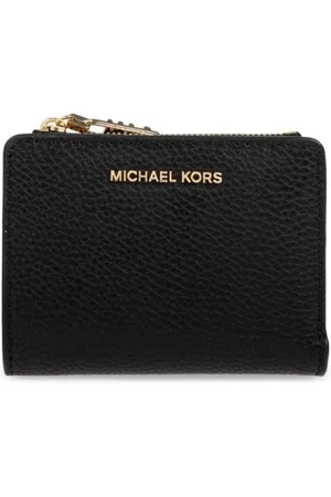 Michael Kors Femme, Accessoires, Noir, Taille: ONE Size Portefeuille Noir Chic avec Logo Doré