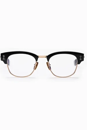 AKONI Homme, Accessoires, Noir, Taille: ONE Size Lunettes Clubmaster Noires & Or