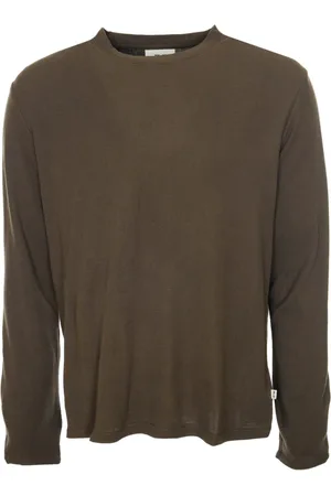 NN.07 Homme, Tops, Vert, Taille: S T-shirt à manches longues en tricot gaufré