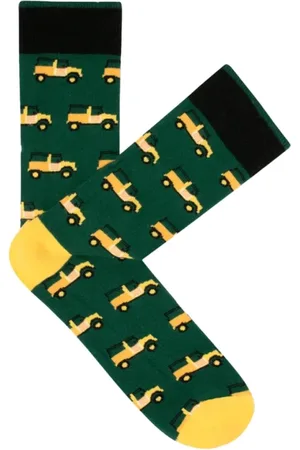 Cabaia Homme, Sous-vêtements, Vert, Taille: ONE Size Chaussettes Unisexes Vertes à Motifs