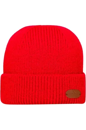 Cabaia Unisex, Accessoires, Rouge, Taille: ONE Size Bonnet Élégant Rouge Hiver