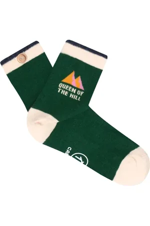 Cabaia Femme, Sous-vêtements, Vert, Taille: ONE Size Chaussettes en Coton Bio Vertes