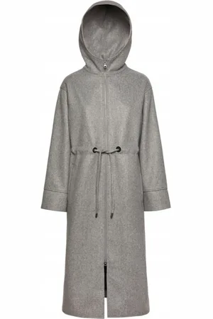 Geox Femme, Manteaux, Gris, Taille: 42 FR Manteau long avec intérieur respirant