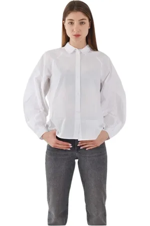 Tommy Hilfiger Femme, Blouses et Chemises, Blanc, Taille: 38 FR Chemise Blanche à Manches Longues
