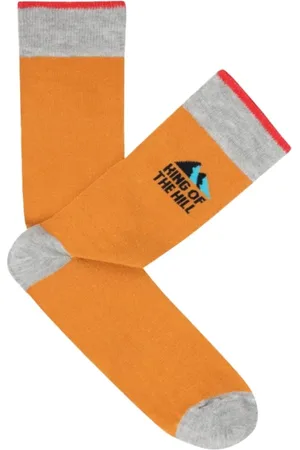 Cabaia Homme, Sous-vêtements, , Taille: ONE Size Chaussettes jaunes à motifs - Inséparables
