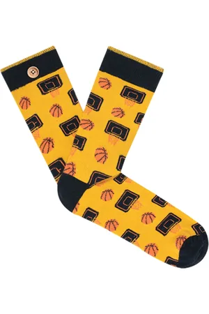 Cabaia Homme, Sous-vêtements, Multicolore, Taille: ONE Size Chaussettes Uniques à Boutons, Matériaux Organiques