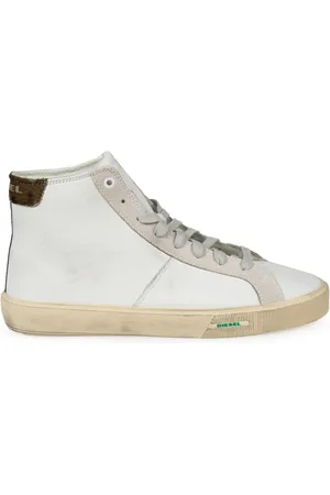 Diesel Homme, Chaussures, Blanc, Taille: 42 EU Baskets Vintage à Lacets