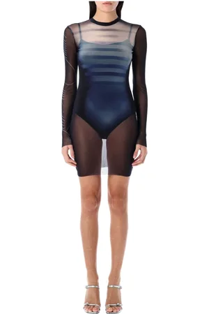 Jean Paul Gaultier Femme, Robes, Bleu, Taille: 36 FR Robe Courte Marine The Male