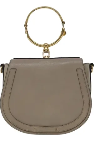 Chloé Femme, Pre-owned, Gris, Taille: ONE Size Pre-owned Cuir sacs-main