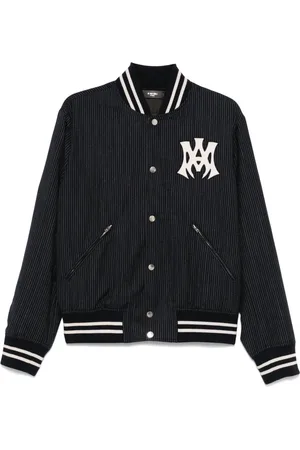 AMIRI Homme, Vestes, Bleu, Taille: M Bomber à Rayures Bleu avec Logo