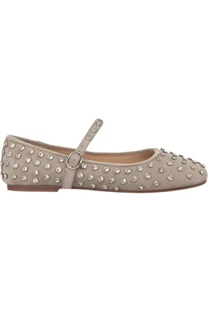 Alma en Pena Femme, Chaussures, Gris, Taille: 38 EU Ballerine en daim clous