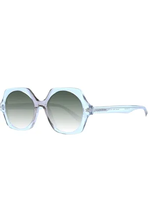 ANA HICKMANN Femme, Accessoires, Bleu, Taille: ONE Size Lunettes de soleil pour femmes transparentes carré vert dégradé