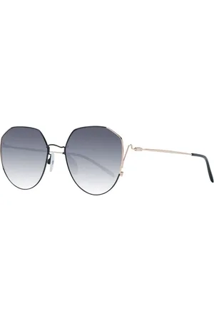 ANA HICKMANN Femme, Accessoires, Noir, Taille: ONE Size Lunettes de Soleil Noires Femme Style Panto