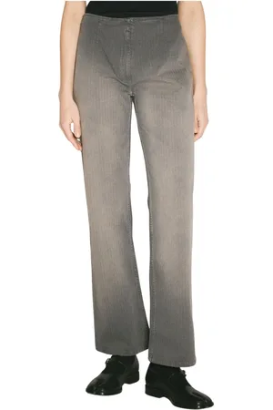 OUR LEGACY Femme, Pantalons, Gris, Taille: 38 FR Pantalon de motard délavé