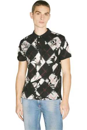 Vivienne Westwood Homme, Tops, Noir, Taille: L Polo Jacquard Col Classique Logo