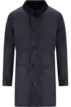 Barbour Homme, Manteaux, Bleu, Taille: L Veste Mac en Coton Ciré Bleu Marine