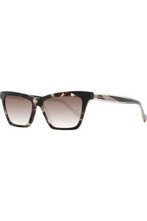 ANA HICKMANN Femme, Accessoires, Brun, Taille: ONE Size Lunettes de Soleil Femme Marron Rectangulaire Dégradé