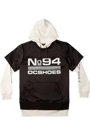 Dcshoes Homme, Sweatshirts et sweats à capuche, Noir, Taille: M Pull noir avec capuche et poches zippées