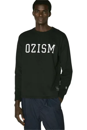 UNDERCOVER Homme, Tops, Noir, Taille: M T-shirt en jersey de coton brodé avec encolure ras du cou