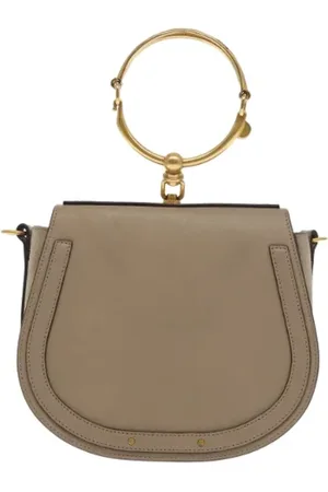 Chloé Femme, Pre-owned, Gris, Taille: ONE Size Pre-owned Cuir sacs-main