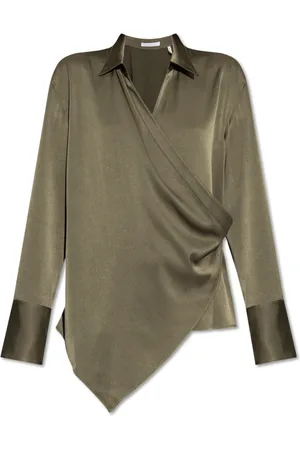 Helmut Lang Femme, Blouses et Chemises, Vert, Taille: 40 FR Chemise ample