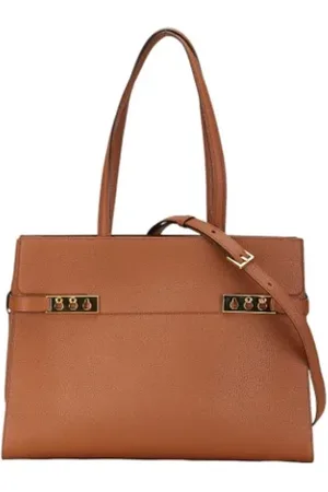 DELVAUX Femme, Pre-owned, Brun, Taille: ONE Size Pre-owned Cuir sacs-ports-paule