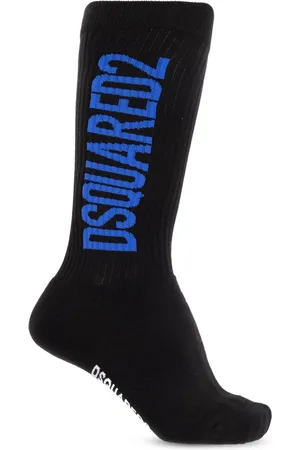 Dsquared2 Homme, Sous-vêtements, Noir, Taille: S Chaussettes en coton avec logo