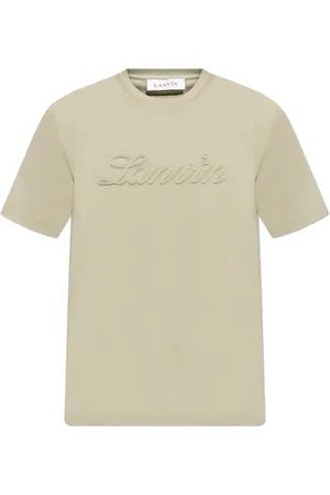 Lanvin Homme, Tops, Vert, Taille: S T-shirt avec Logo en Relief