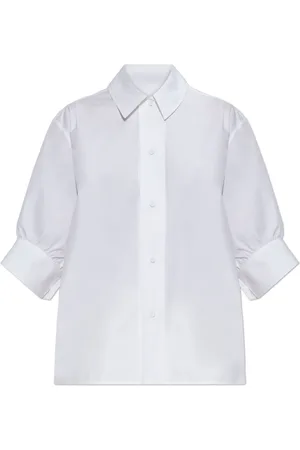 Jil Sander Femme, Blouses et Chemises, Blanc, Taille: 40 FR Chemise à Manches Courtes