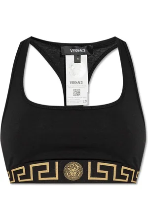 VERSACE Femme, Sport, Noir, Taille: 44 FR Soutien-gorge en coton