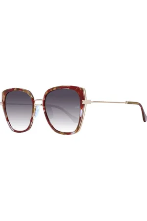 ANA HICKMANN Femme, Accessoires, Rouge, Taille: ONE Size Lunettes de Soleil Rouges Carrées Verres Dégradés