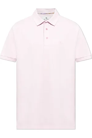 Etro Homme, Tops, Rose, Taille: M Polo avec Logo Brodé