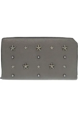 Jimmy Choo Femme, Pre-owned, Gris, Taille: ONE Size Pre-owned Cuir petite-maroquinerie