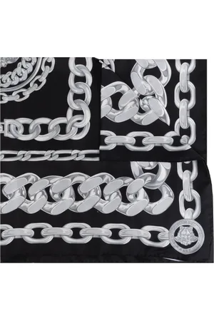 VERSACE Unisex, Accessoires, Noir, Taille: ONE Size Foulard en soie