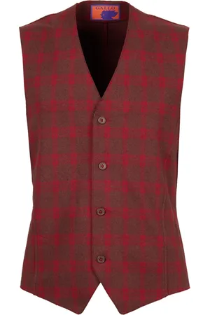 Gallo Homme, Vestes, Multicolore, Taille: M Veste à carreaux marron pour homme