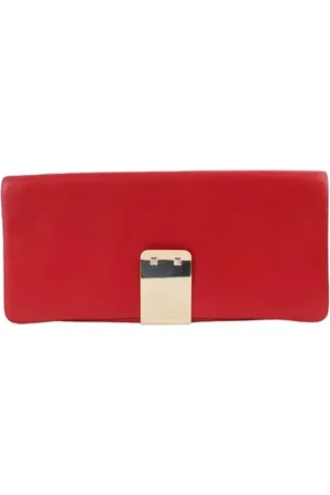 VALENTINO Femme, Pre-owned, Rouge, Taille: ONE Size Pre-owned Cuir pochettes-minaudieres