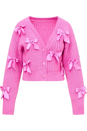 LOVESHACKFANCY Femme, Pulls, Rose, Taille: 38 FR Cardigan en mélange alpaga et laine - Rose Pompadour