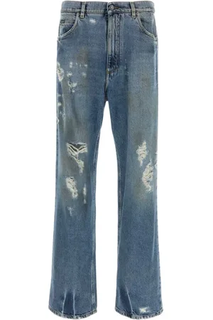 Dolce & Gabbana Homme, Jeans, Bleu, Taille: XS Jean large en denim