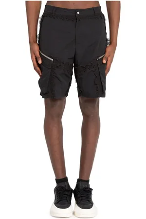 HELIOT EMIL Homme, Shorts, Noir, Taille: L Shorts Cargo Sphériques Noirs