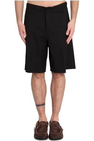 COSTUMEIN Homme, Shorts, Noir, Taille: M Shorts en Laine Fine de Style Jean
