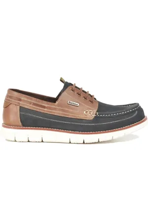 Barbour Homme, Chaussures, Multicolore, Taille: 43 EU Chaussures bateau Navy/Marron