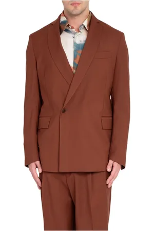 COSTUMEIN Homme, Vestes, Brun, Taille: S Blazer en laine à 1 bouton en 9915